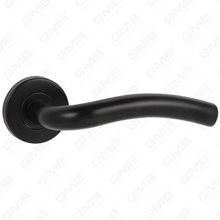 Hoge kwaliteit zwarte kleur moderne stijl ontwerp #304 roestvrijstalen deurgreep rond rooshendel handgreep (GB03-108)